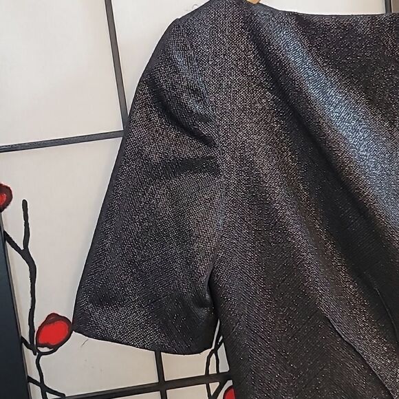 Jill Jill Stuart Metallic Black Short Sleeve Dress - Picture 5 of 13